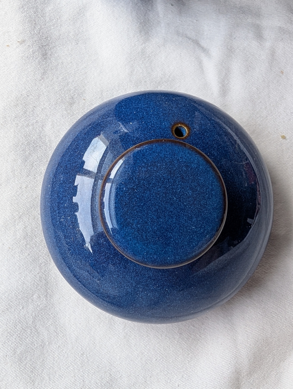 Denby England Midnight Blue Ceramic Coffee Pot Discontinued Vintage - Picture 13 of 16